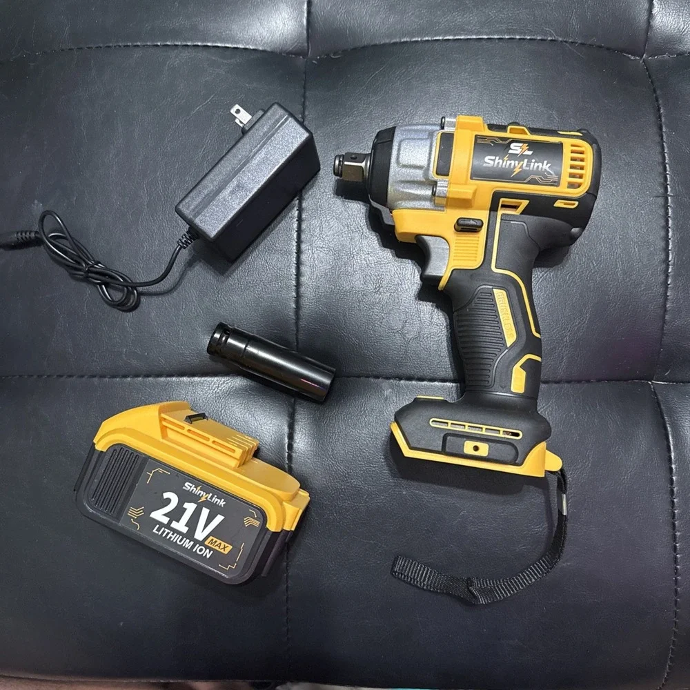 21V Impact Wrench Kit, 3000mAh Li-Ion Battery, Heavy-Duty Same Day Shipping USA